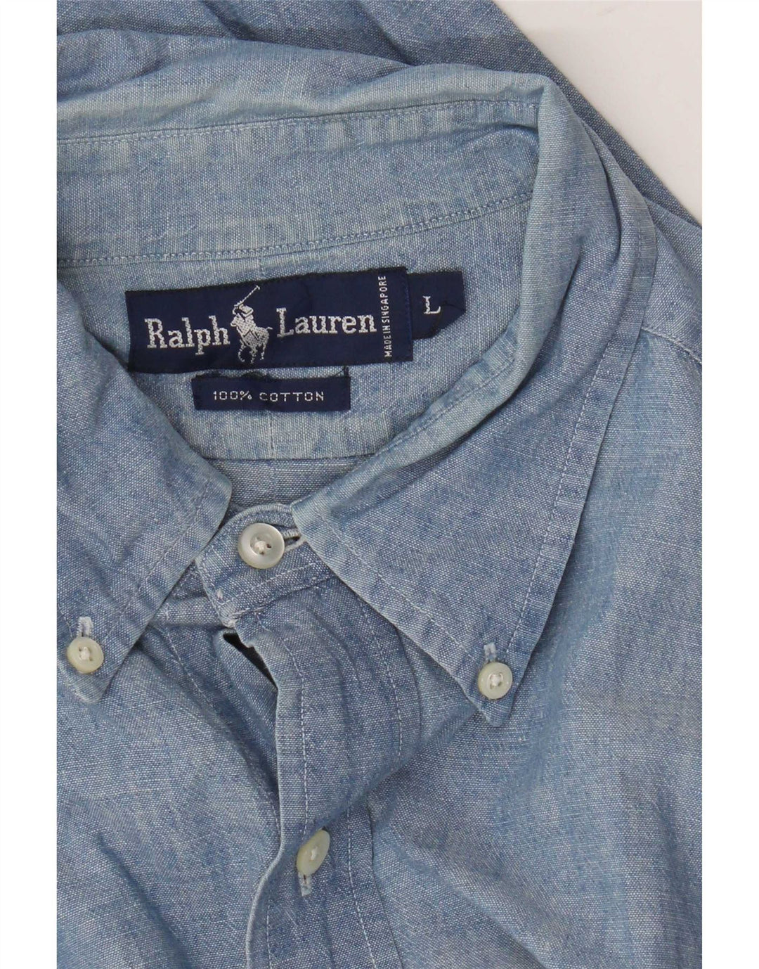 Cămașă Ralph Lauren bărbați mare, albastru, bumbac