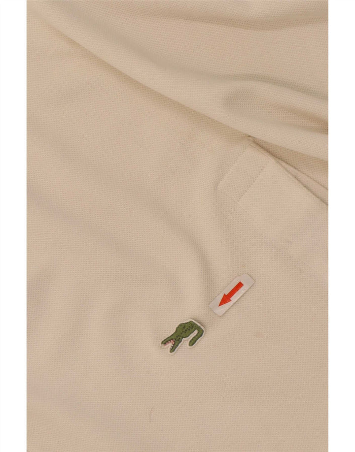 Tricou polo pentru bărbați Lacoste Mărimea 6 XL Alb