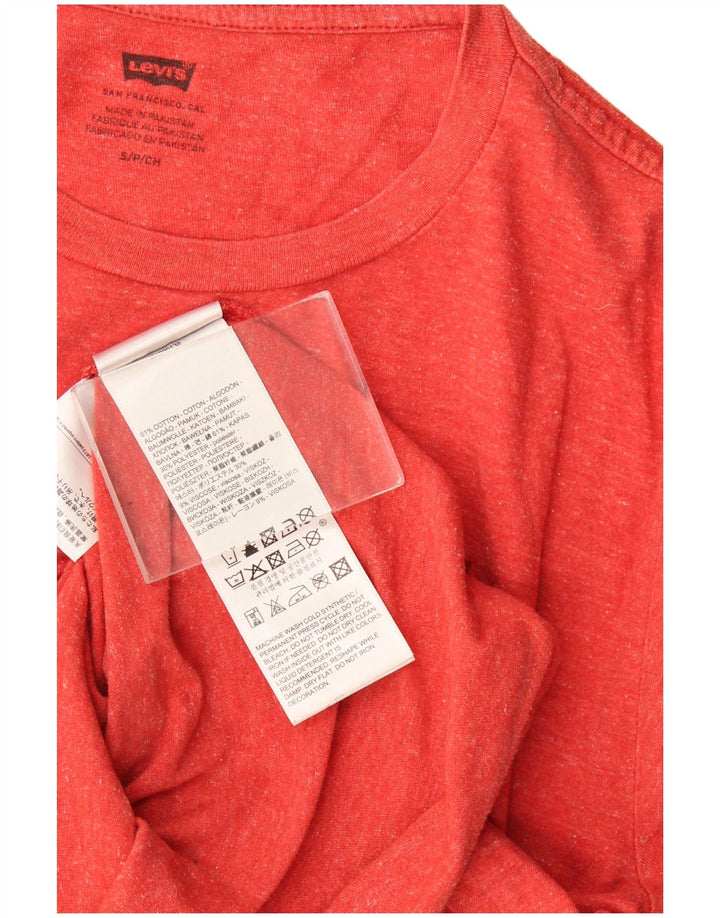 Tricou grafic pentru bărbați Levi's Top mic, roșu, bumbac cu pete
