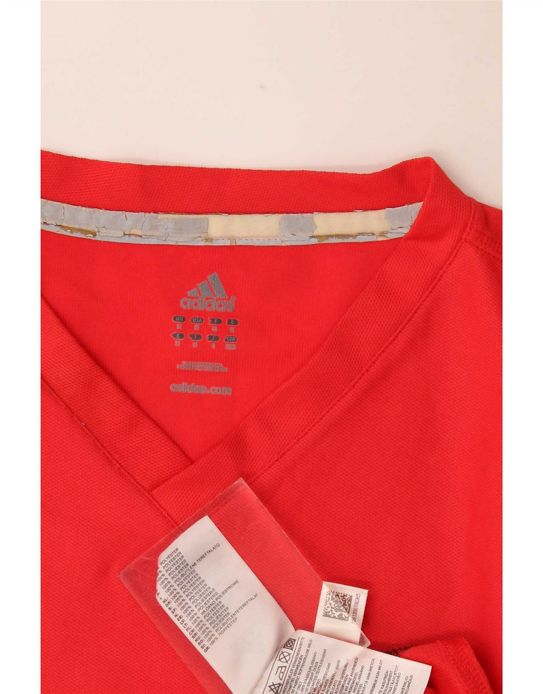 Tricou pentru bărbați Adidas Top Mediu Roșu Colorblock Poliester