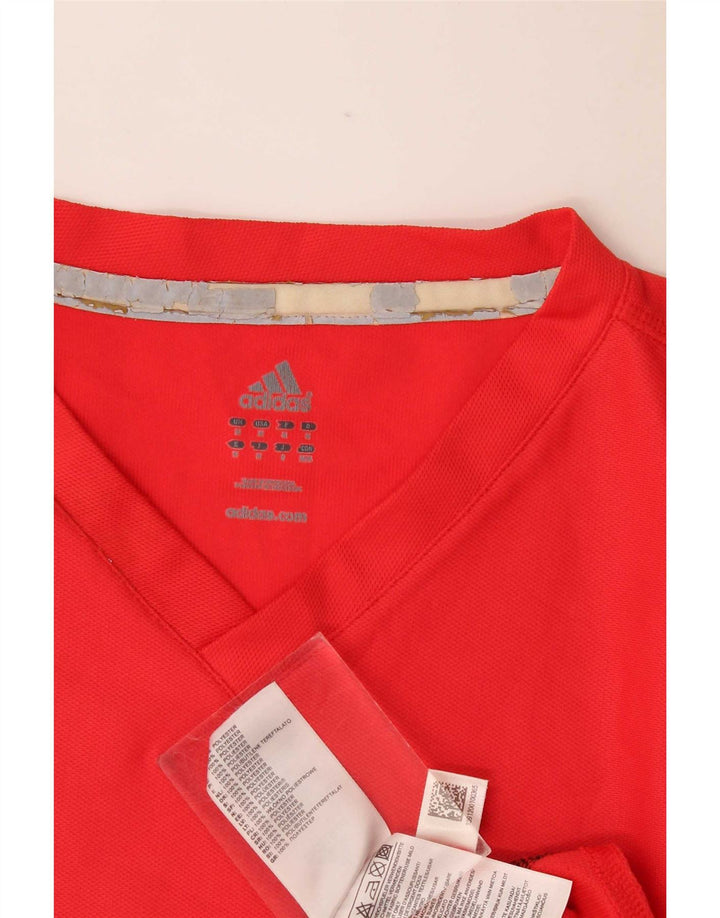 Tricou pentru bărbați Adidas Top Mediu Roșu Colorblock Poliester