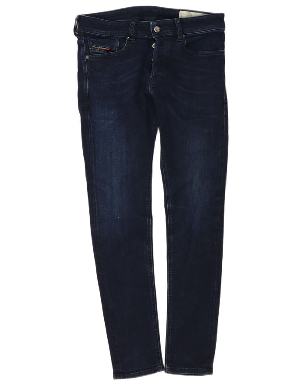 Blugi Diesel Sleenker-x Skinny Slim pentru femei L30 L30 Bumbac bleumarin