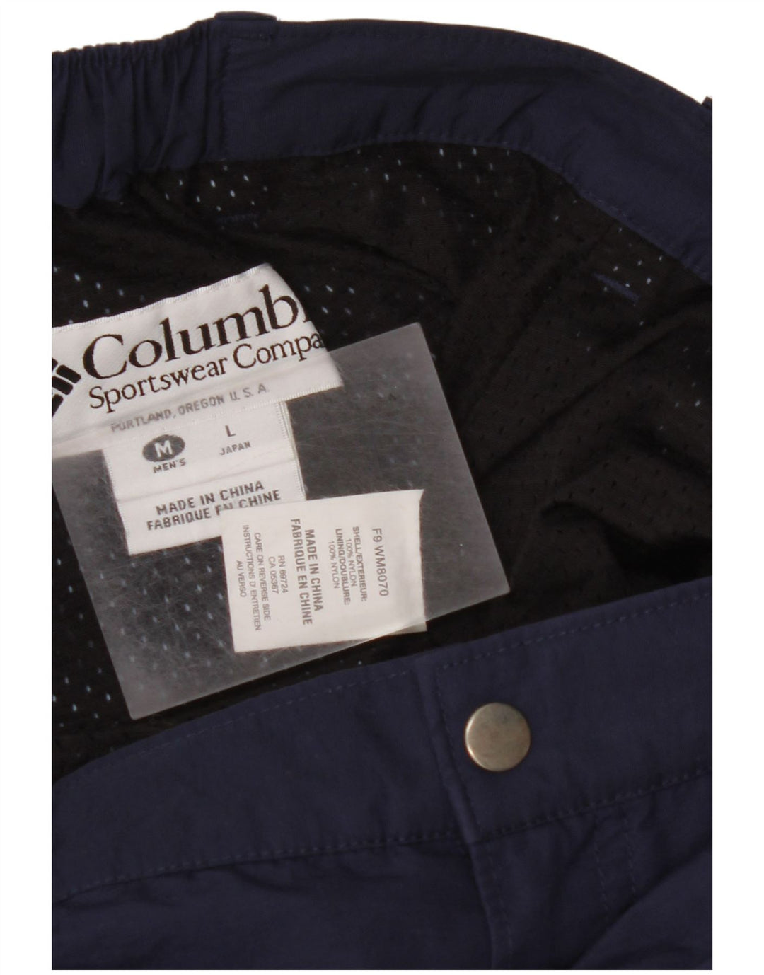 COLUMBIA Pantaloni de schi pentru bărbați, nailon mediu bleumarin