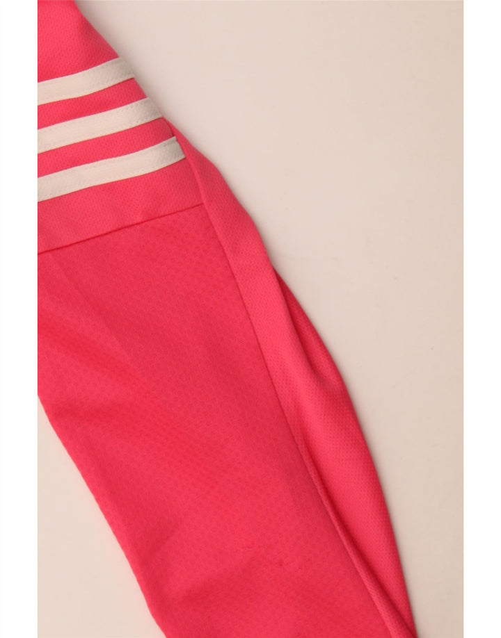 Top pentru femei Adidas cu mânecă lungă Marea Britanie 12/14, poliester roz mediu