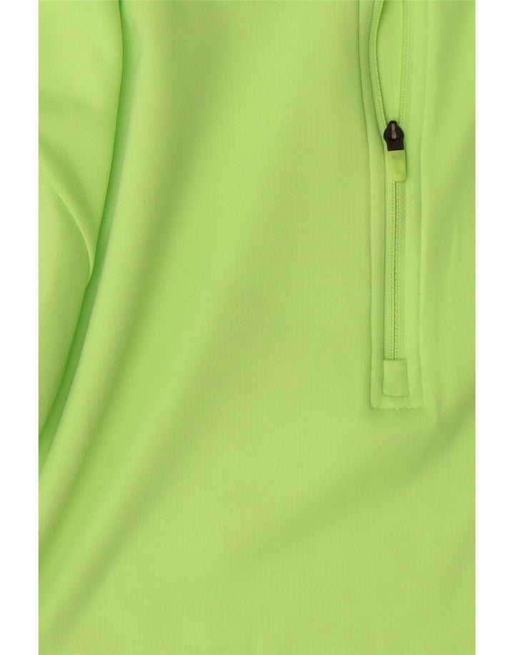 Top de trening Nike Dri Fit Zip Neck Pullover pentru baieti 13-14 ani, verde