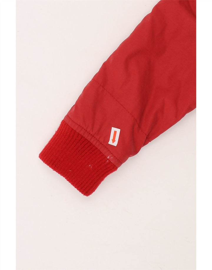 TIMBERLAND Baby Boys Hooded Windbreaker Jacket 9-12 Months Red Polyamide Vintage Timberland and Second-Hand Timberland from Messina Hembry 