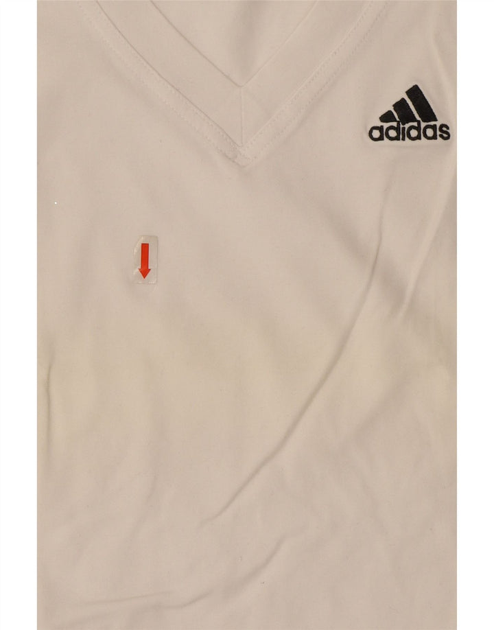 Vest Vest pentru femei Adidas UK 8 Small Bumbac alb