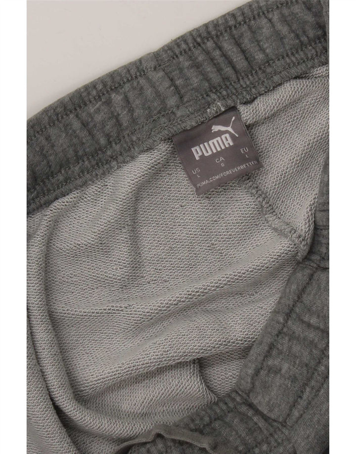 Pantaloni de trening cu grafică Puma pentru bărbați Pantaloni de jogging mari, gri