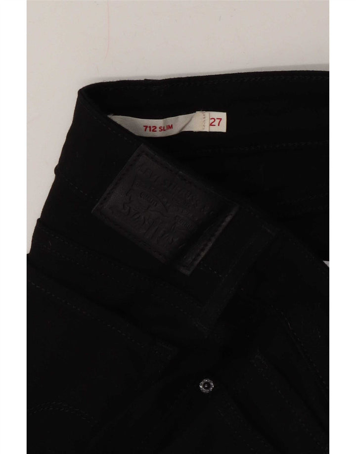 Blugi Levi's 712 Slim pentru femei W27 L26 negri