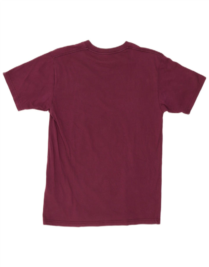 Tricou grafic pentru bărbați VANS, cu croială clasică, top mic din bumbac burgundy