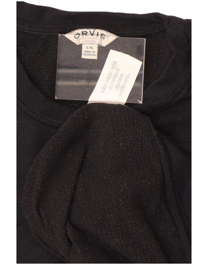 Pulover ORVIS pentru femei, UK 16, mare, negru, modal