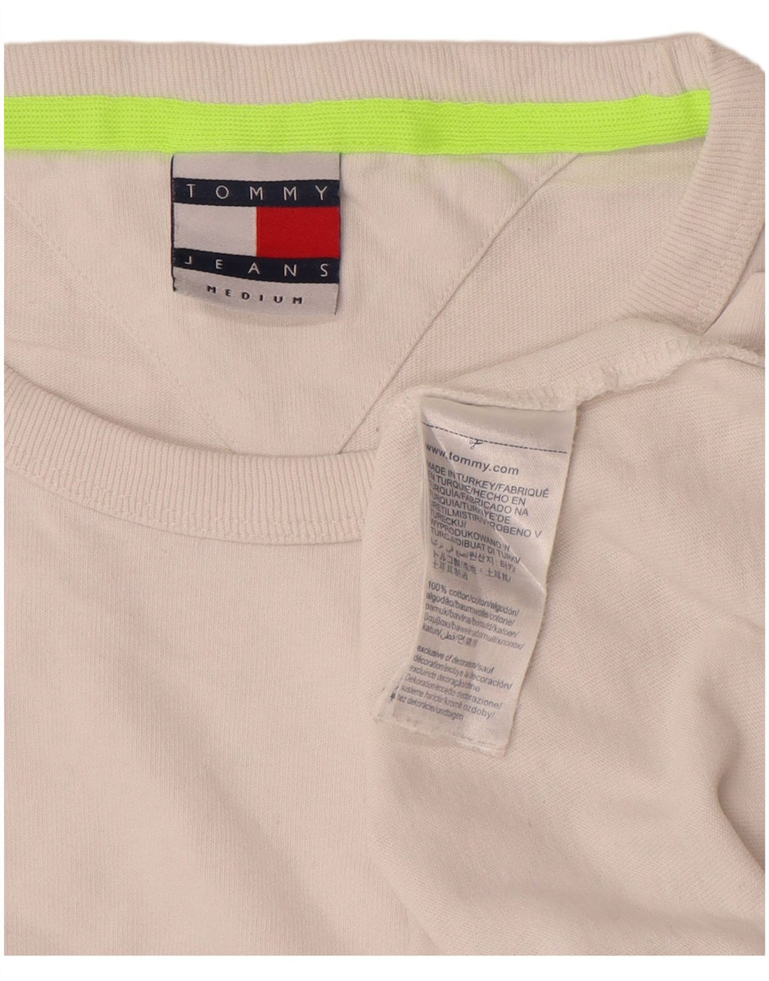 Tricou grafic Tommy Hilfiger pentru bărbați Top mediu din bumbac alb