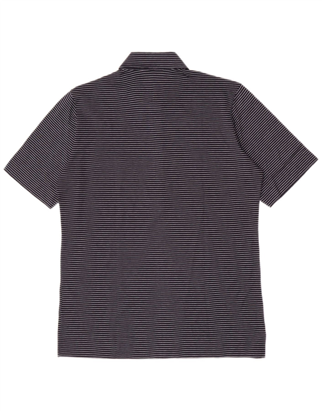 Tricou polo pentru bărbați Herion, bumbac cu dungi, albastru bleumarin, mediu