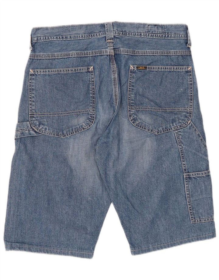 Pantaloni scurți Lee Carpenter Cargo Denim W32 Bumbac albastru mediu
