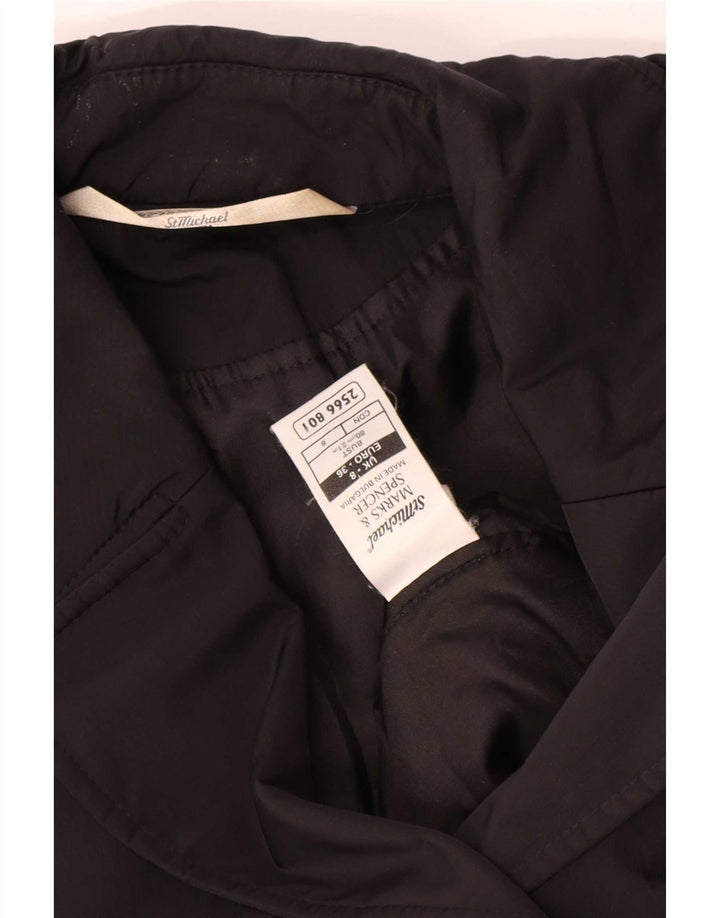 Marks & Spencer Palton dublu pentru femei St. Michael UK 8 Small Black
