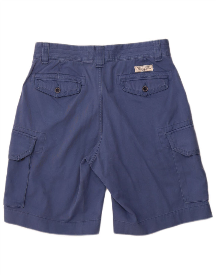 Pantaloni scurți cargo pentru bărbați Polo Ralph Lauren W32, bumbac albastru mediu