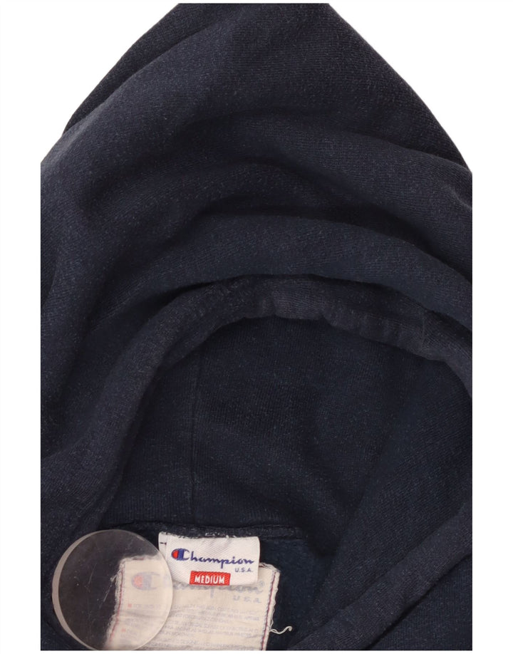 Pulover pentru bărbați Champion, cu glugă grafică, mediu bleumarin