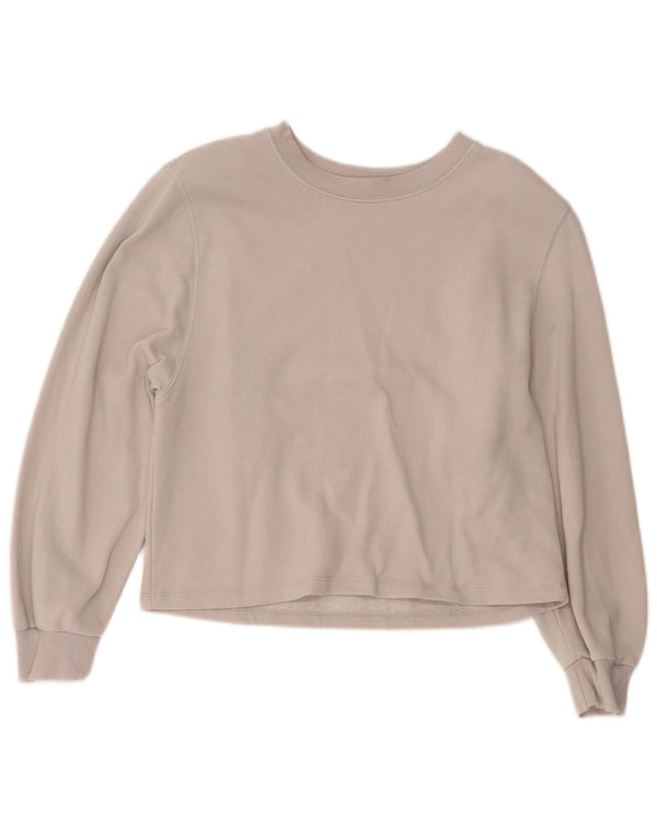 Pulover pentru damă Zara Crop Pulover UK 14, bumbac gri mediu