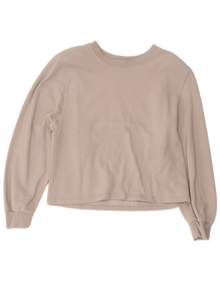 Pulover pentru damă Zara Crop Pulover UK 14, bumbac gri mediu
