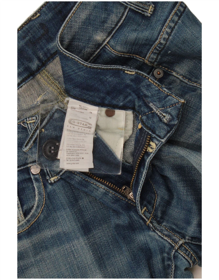 G-Star Blugi Distressed drepte pentru femei W28 L32 Bumbac albastru
