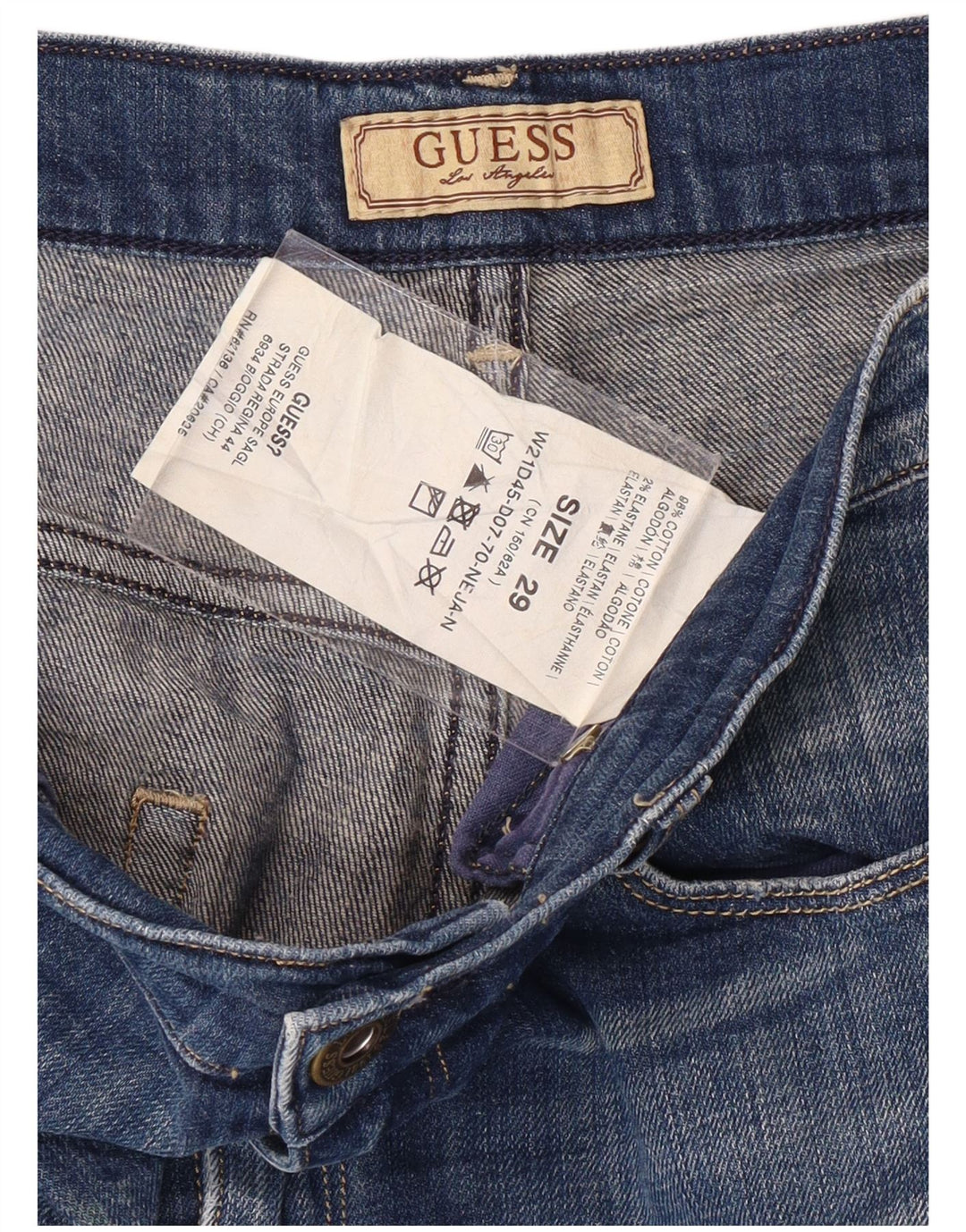 GUESS Womens Denim Shorts W29 Medium  Blue Cotton
