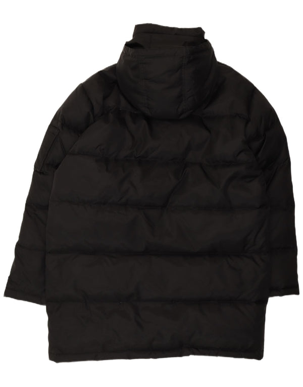 Pearlwood Mens Hooded Padded Coat IT 54 XL Black Polyamide