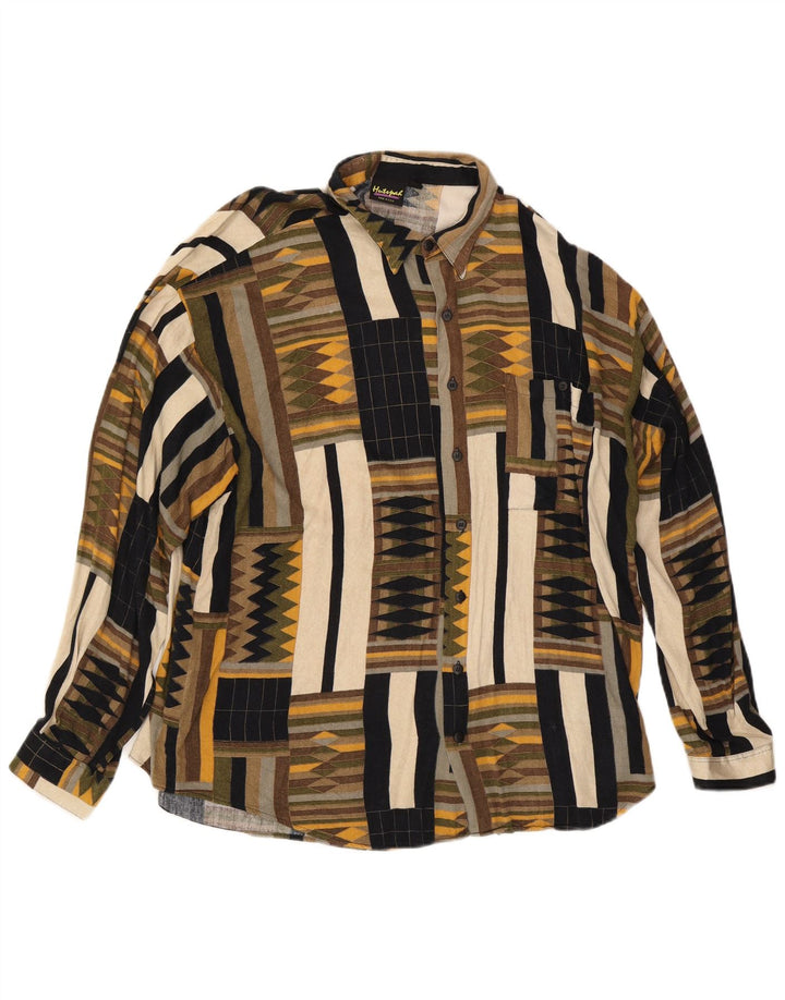 Cămașă pentru bărbați Hutspah XL, multicoloră, din raion geometrică