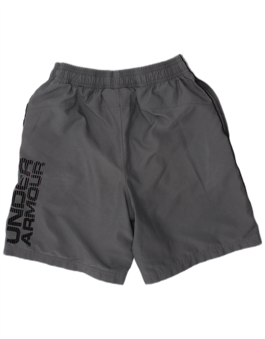 Pantaloni scurți sport grafic Under Armour pentru băieți 10-11 ani, gri mediu sport