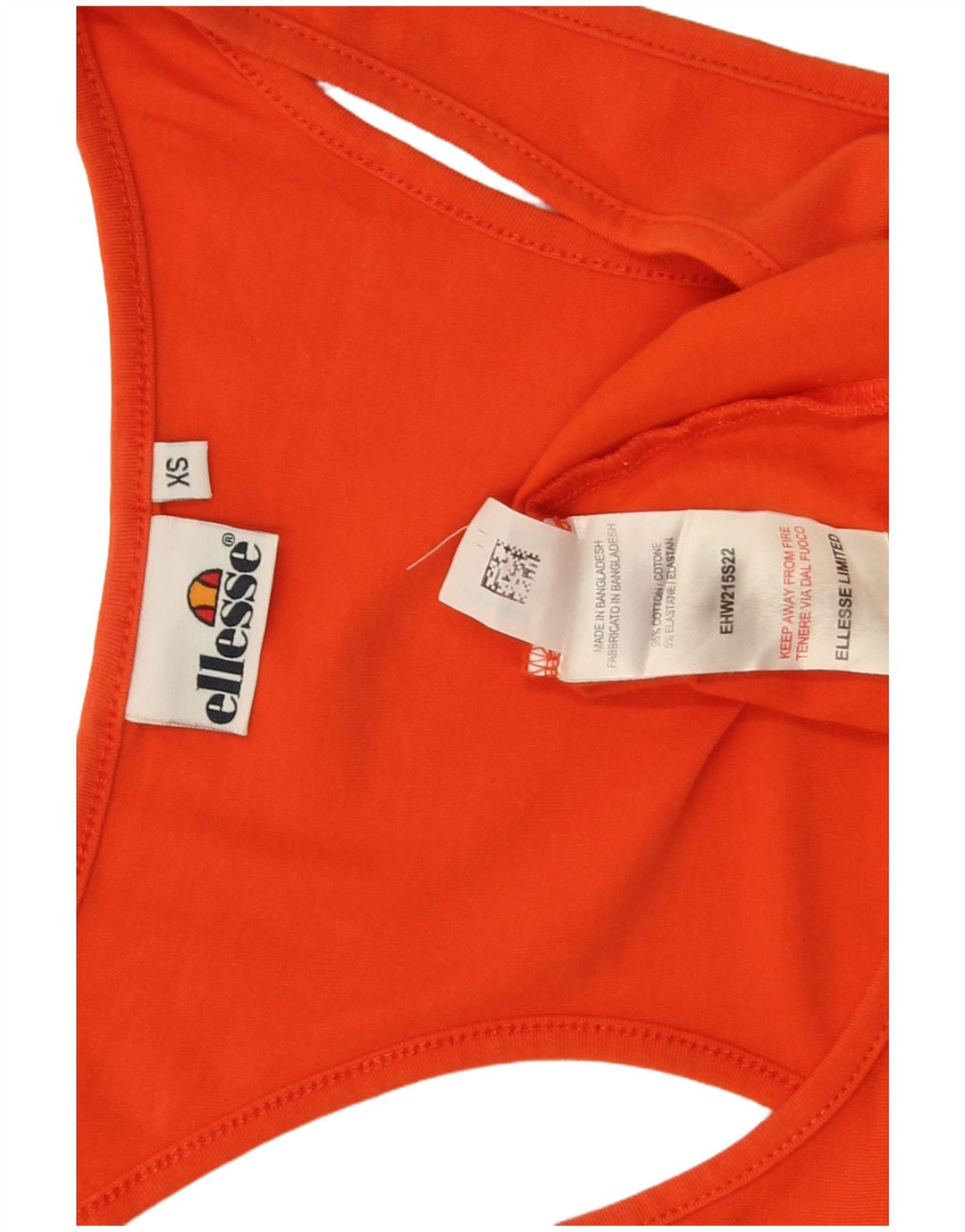 Vestă cu grafică pentru femei Ellesse UK 6 XS bumbac portocaliu