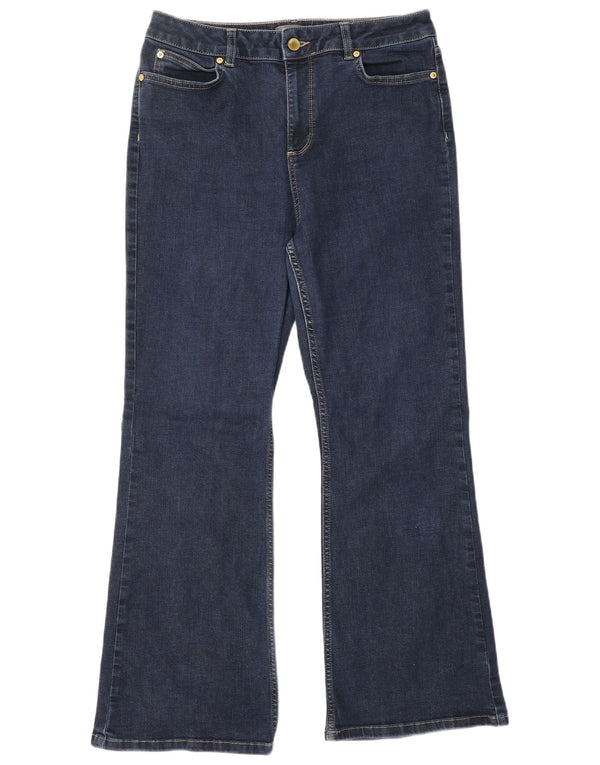 MINT VELVET Blugi Bootcut pentru femei UK 14 Medium W30 L28 Bumbac bleumarin