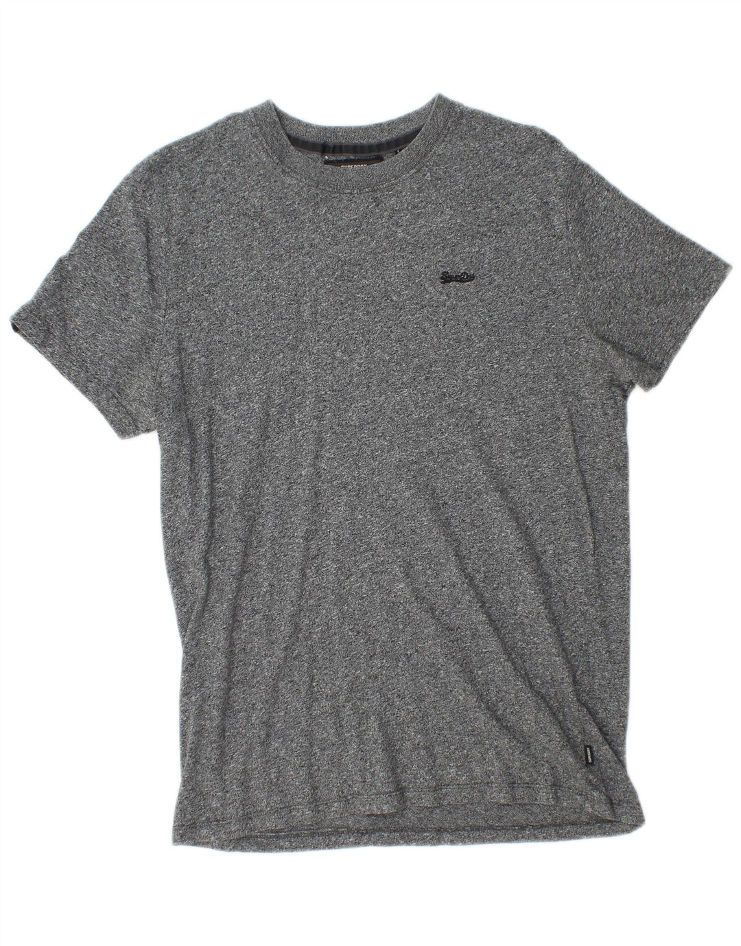 Tricou pentru bărbați Superdry Top din bumbac cu pete gri mediu