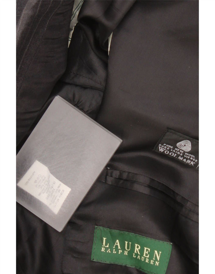 Jachetă pentru bărbați Ralph Lauren, cu 2 nasturi, UK 44 XL, lână gri cu dungi
