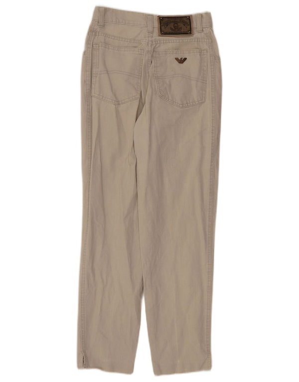 Blugi conici pentru femei Armani W27 L26 bumbac gri