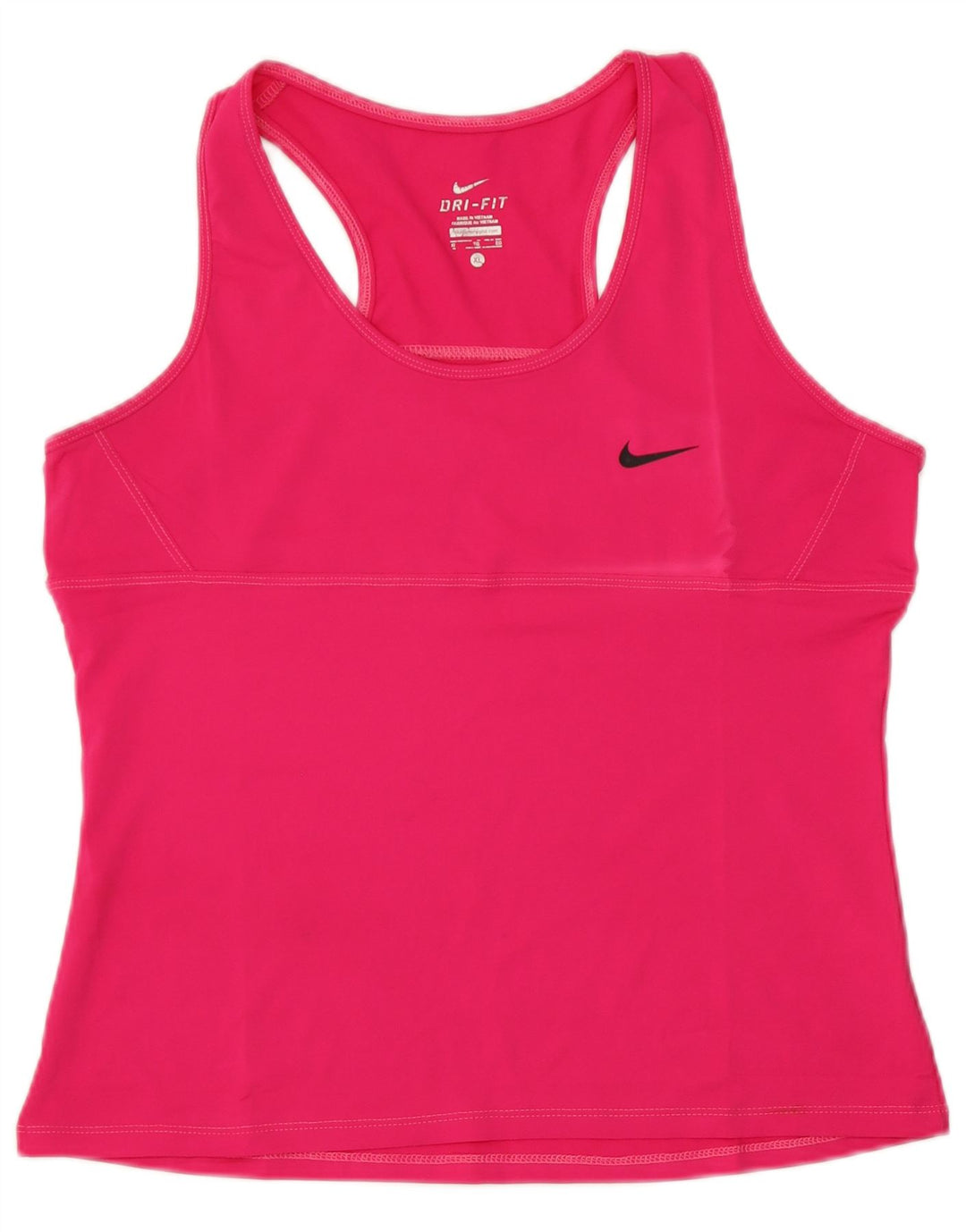Top cu vestă Nike Dri Fit pentru femei UK 18 XL, poliester roz