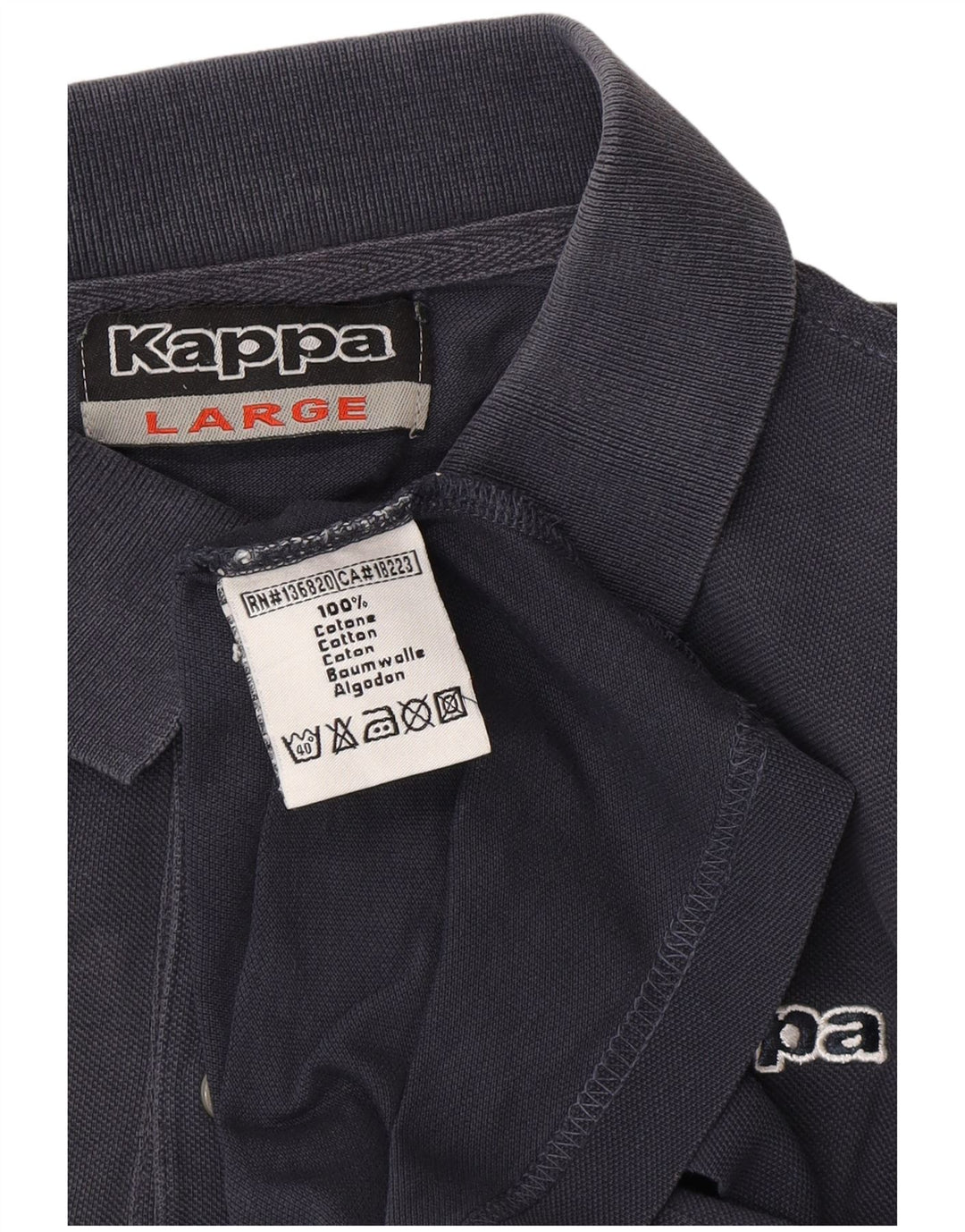 Cămașă polo pentru bărbați KAPPA, mare, albastru, bumbac