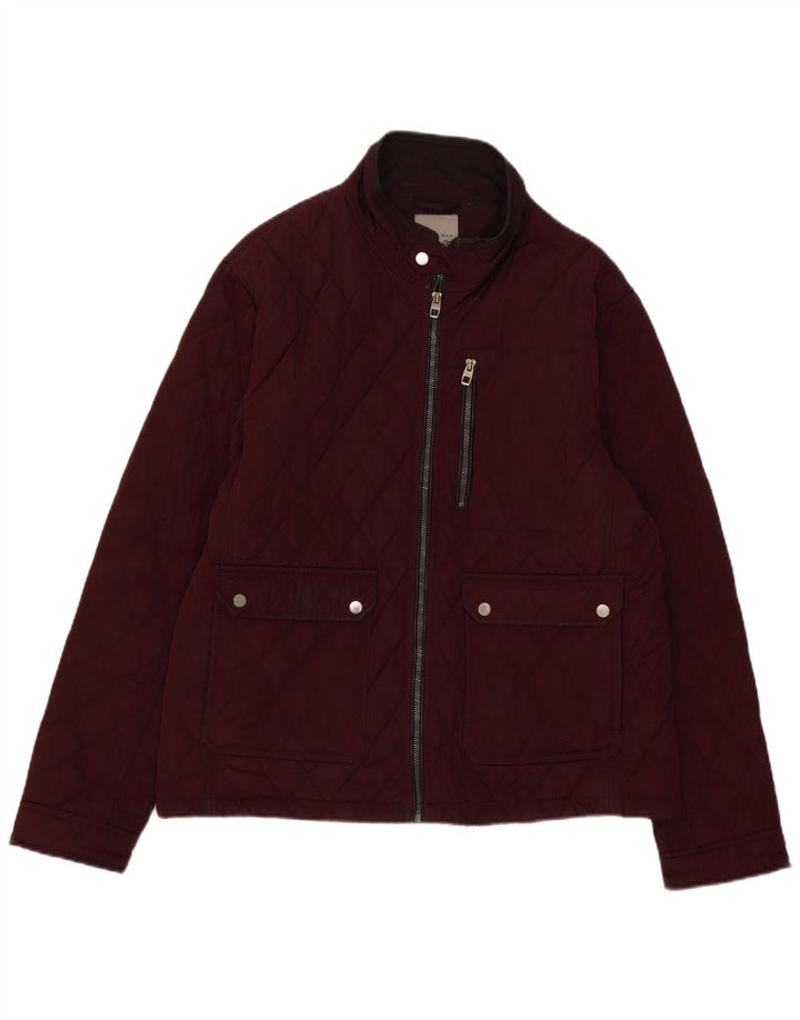 Jachetă matlasată pentru bărbați Zara UK 44 2XL Bordeaux