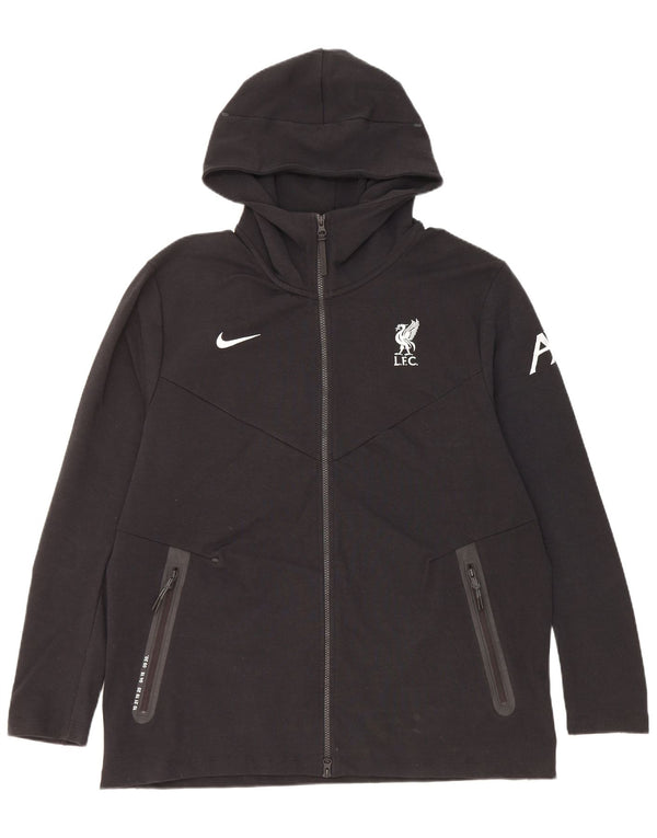Pulover Nike Liverpool, cu fermoar, XL, bumbac, negru
