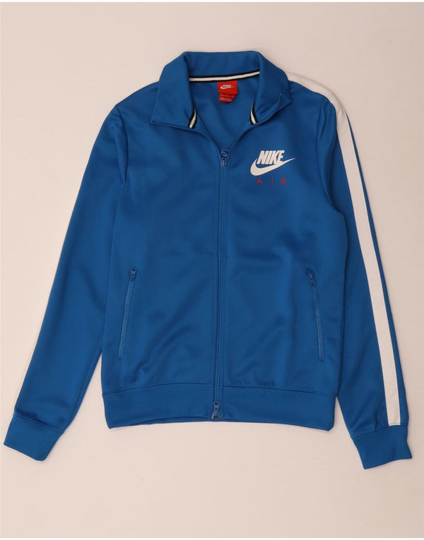 Jachetă de top pentru trening pentru bărbați Nike, albastru, poliester color bloc