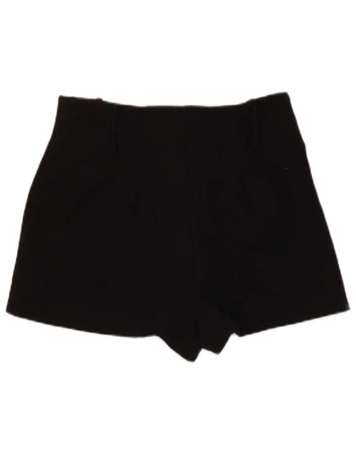 Pantaloni caldi pentru femei cu talie înaltă Zara Medium W28 Poliester negru
