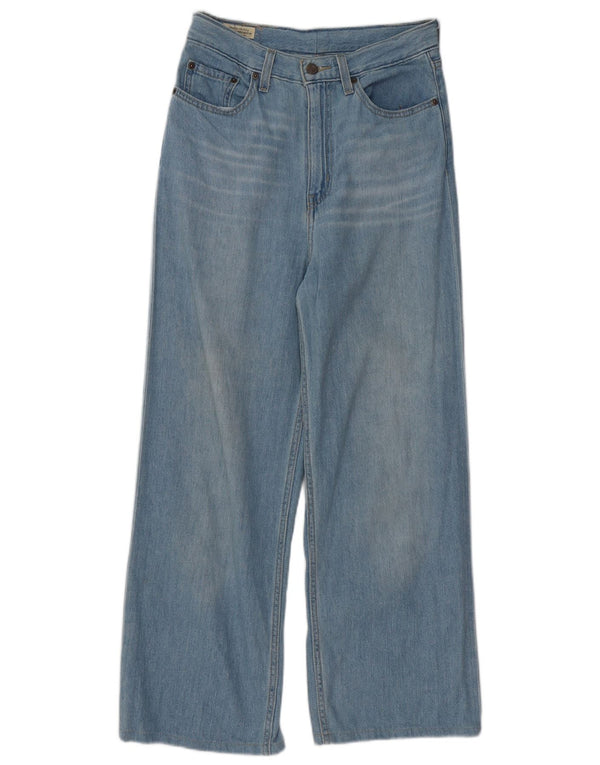 Blugi Levi's pentru femei cu talie înaltă cu picioare largi L28 L26 Bumbac albastru