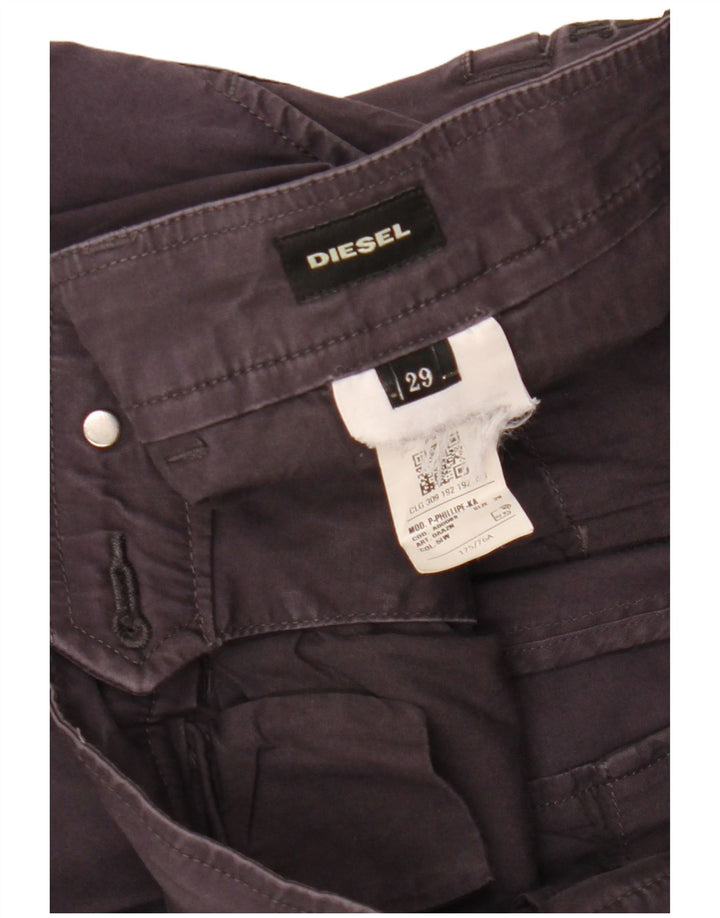 Pantaloni cargo subțiri pentru bărbați DIESEL W29 L28 violet