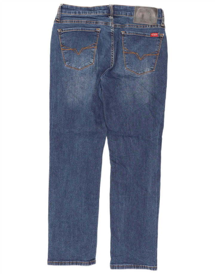 Guess Blugi drepti slim pentru femei W30 L28 bumbac albastru