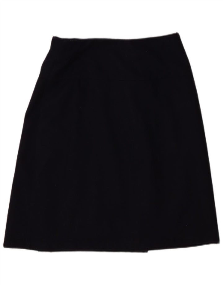 Fusta Wrap pentru femei Benetton IT 42 Medium W28 Lână bleumarin