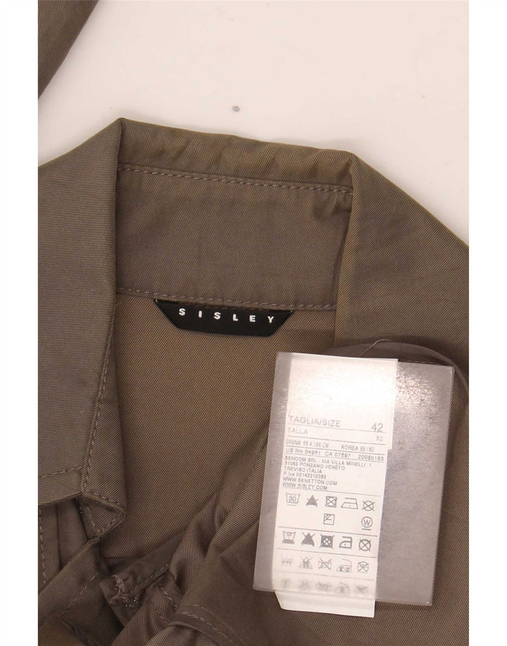 Trenci pentru femei Sisley IT 42 bumbac kaki mediu