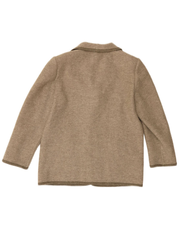 Jachetă pentru femei VINTAGE cu 5 nasturi, UK 16, mare, bej