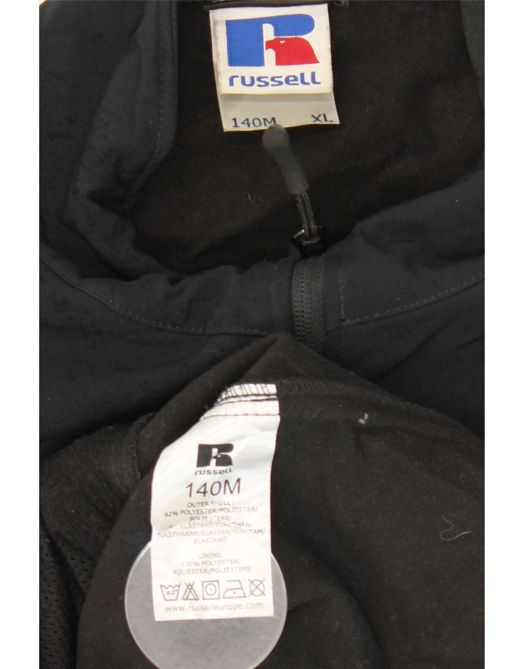 Jachetă de vânt pentru bărbați Russell Athletic UK 42 XL Poliester negru