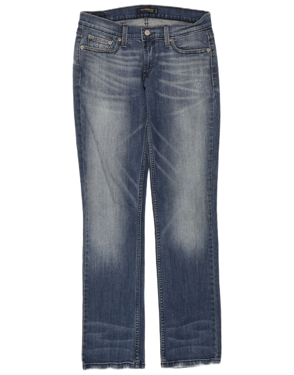 Blugi drepti 504 Super Low pentru femei Levi's US 7 Medium W29 L31 Bumbac albastru