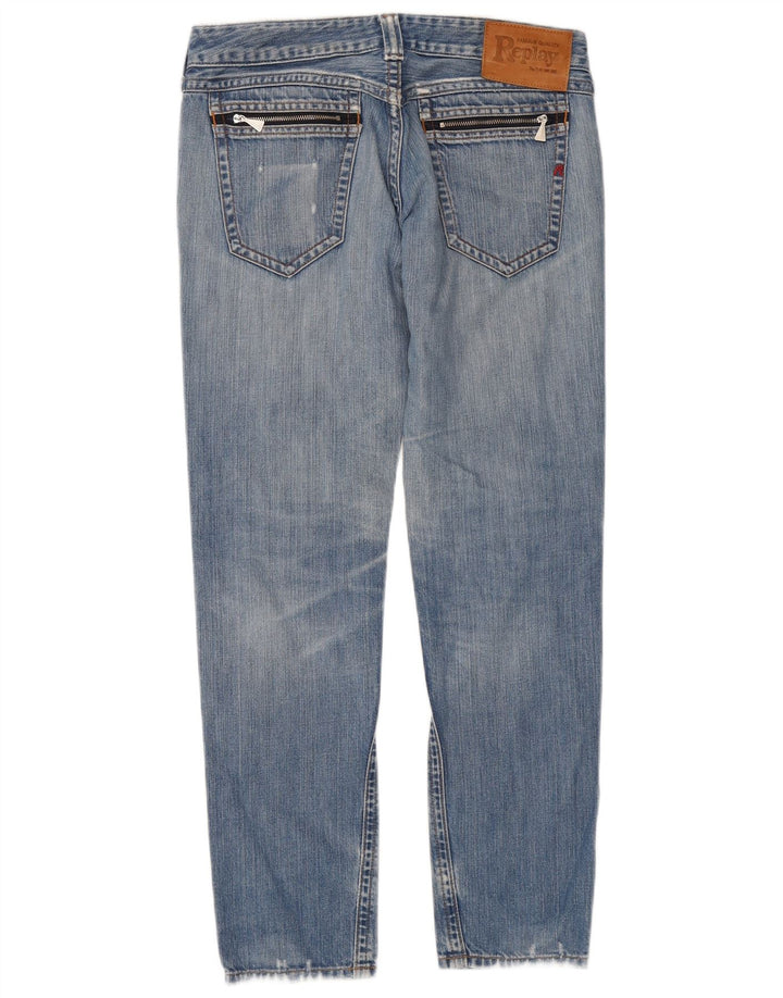 Replay blugi slim pentru femei W29 L30 bumbac albastru