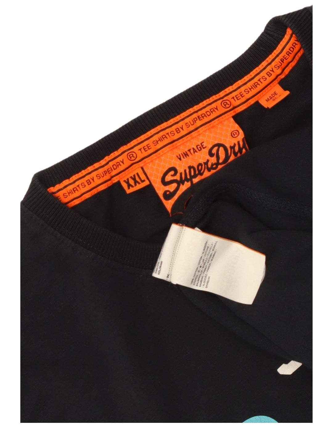 Tricou grafic pentru bărbați Superdry Top 2XL bumbac negru