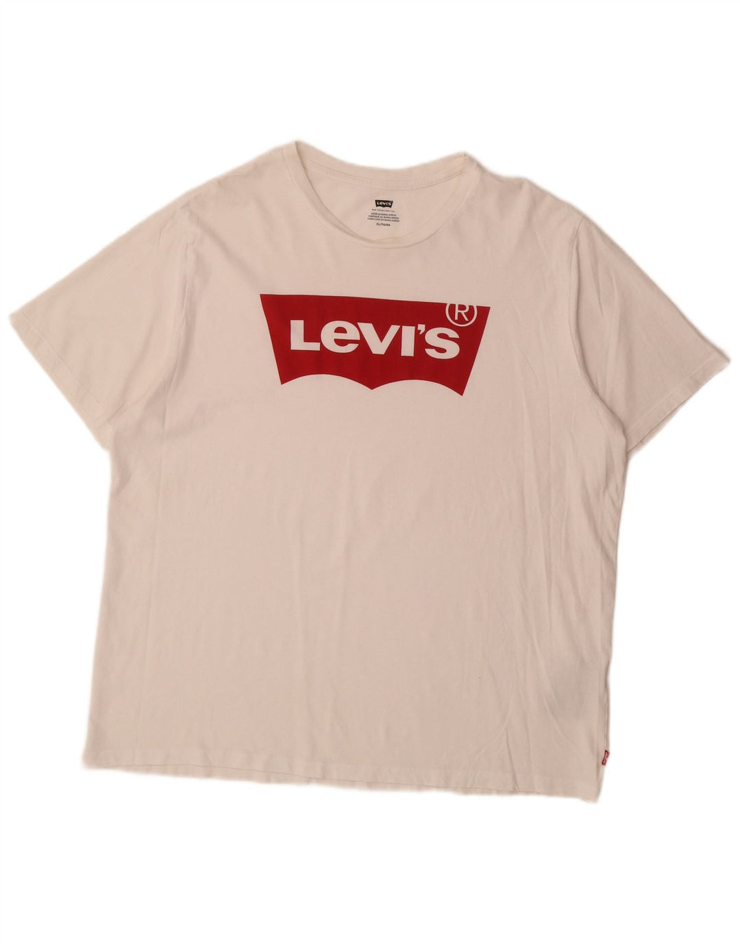 Tricou grafic pentru bărbați LEVI'S Top XL Bumbac alb